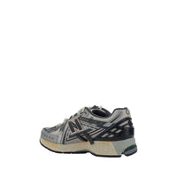 New Balance Silver Fabric Athletic Sneakers