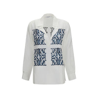 Max Mara White Silk Dress Shirt