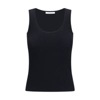 Max Mara Black Viscose Tank Tops