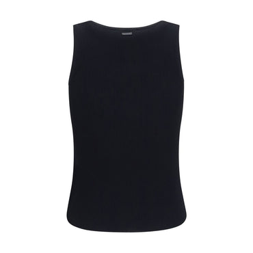 Max Mara Black Viscose Tank Tops