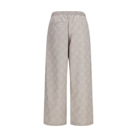 Off-White Beige Cotton Casual Pants