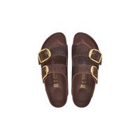 Birkenstock Brown Leather Flat Sandals