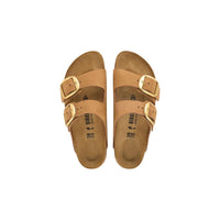Birkenstock Brown Leather Flat Sandals