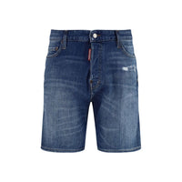 Dsquared² Blue Cotton Bermuda Shorts