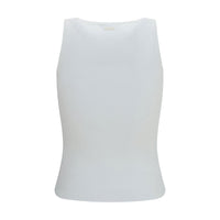 Max Mara White Viscose Tank Tops
