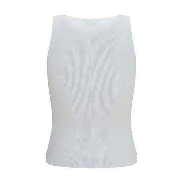 Max Mara White Viscose Tank Tops