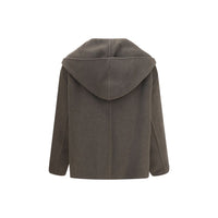 Khaite Bicolor Wool Oves Aries Full-Length Jacket