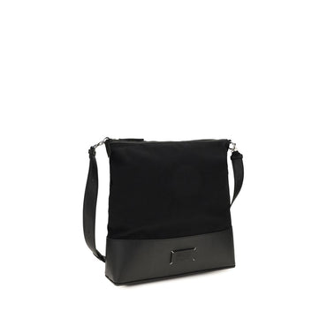Maison Margiela Black Calf Leather Bos Taurus Shoulder Bag