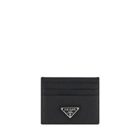 Prada Black Calf Leather Bos Taurus Wallet