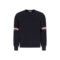 Thom Browne Blue Cotton Sweatshirt