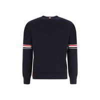 Thom Browne Blue Cotton Sweatshirt