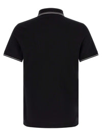 Stone Island Black Cotton Polo Shirt