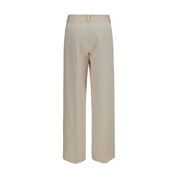 Forte_Forte Beige Cotton Chino Pants