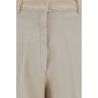 Forte_Forte Beige Cotton Chino Pants
