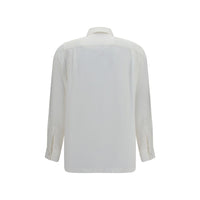 Max Mara White Silk Dress Shirt