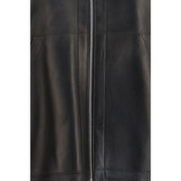 Khaite Black Lamb Ovis Aries Aries Leather Jacket