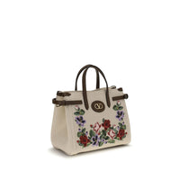 Valentino Garavani Beige Linen Shoulder Bag