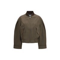 Ganni Bicolor Wool Oves Aries Bomber