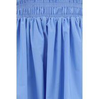 Ganni Blue Cotton Casual Dress