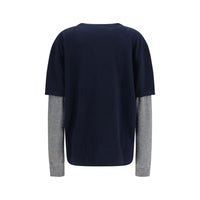 Miu Miu Blue Wool Oves Aries Sweatshirt