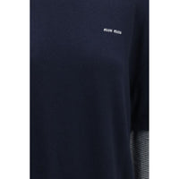 Miu Miu Blue Wool Oves Aries Sweatshirt
