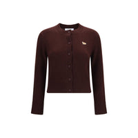 Maison Kitsuné Brown Wool Oves Aries Cardigan