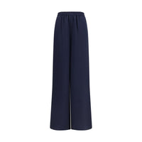 Max Mara Blue Silk Casual Pants
