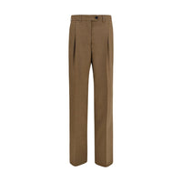 Prada Brown Wool Oves Aries Dress Pants