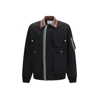 Sacai Black Cotton Bomber