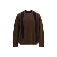 Sacai Brown Wool Oves Aries Sweatshirt