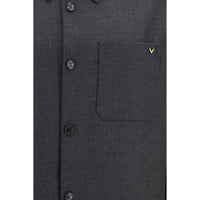Valentino Garavani Gray Polyester Full-Length Jacket