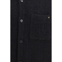 Valentino Garavani Black Cotton Full-Length Jacket