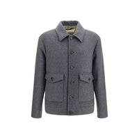 Valentino Garavani Gray Wool Oves Aries Jacket