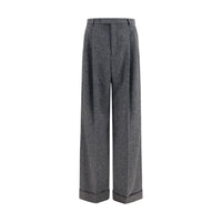 Valentino Garavani Gray Wool Oves Aries Pants