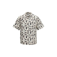Prada Beige Cotton Pattern Shirt