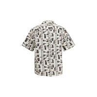 Prada Beige Cotton Pattern Shirt