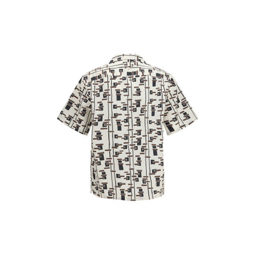 Prada Beige Cotton Pattern Shirt