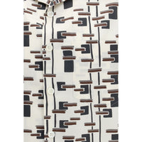 Prada Beige Cotton Pattern Shirt