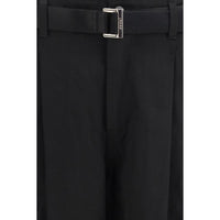Sacai Black Cotton Chino Pants