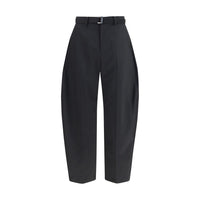 Sacai Black Polyester Casual Pants