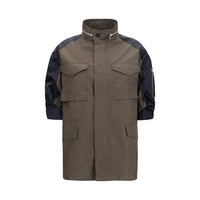 Sacai Bicolor Cotton Shell Jacket
