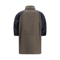 Sacai Bicolor Cotton Shell Jacket