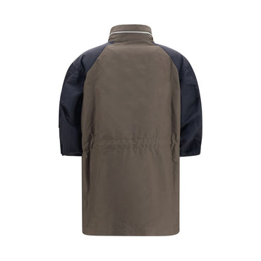 Sacai Bicolor Cotton Shell Jacket