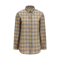 Burberry Beige Cotton Pattern Shirt