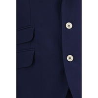 Brunello Cucinelli Blue Wool Oves Aries Two-Piece Suit