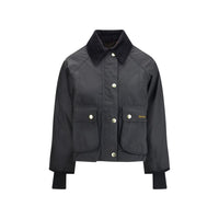 Barbour Black Cotton Full-Length Jacket
