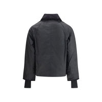 Barbour Black Cotton Full-Length Jacket