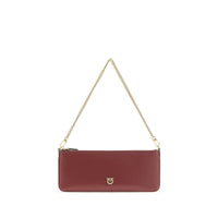 PINKO Bordeaux Calf Leather Bos Taurus Wallet