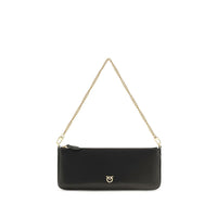 PINKO Black Calf Leather Bos Taurus Wallet