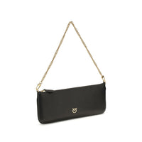 PINKO Black Calf Leather Bos Taurus Wallet